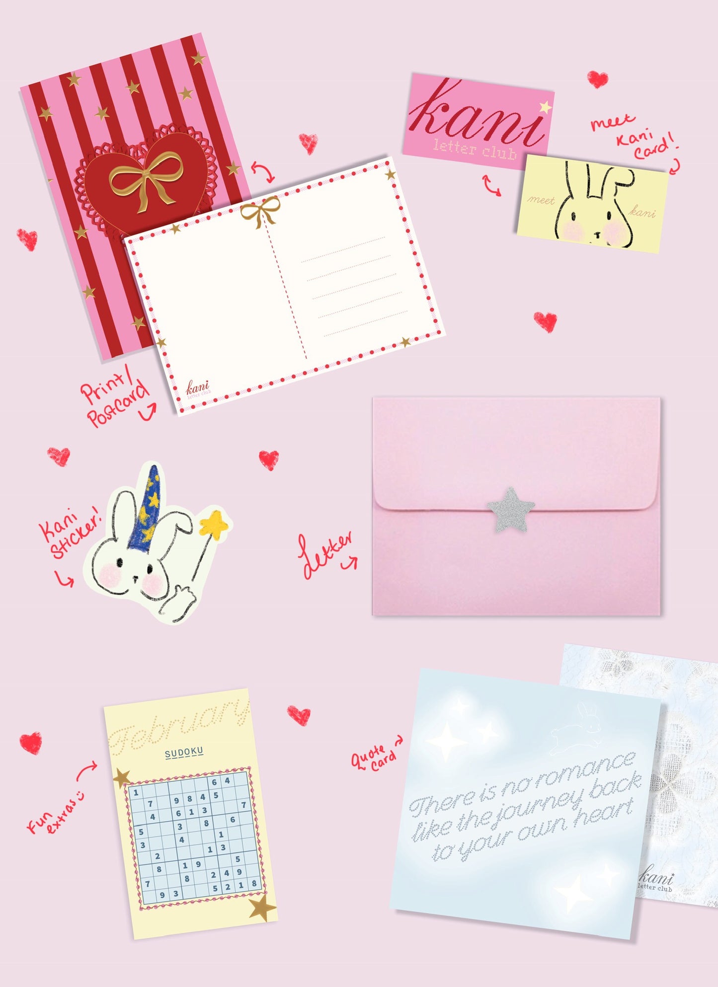 Kani Letter Club - a monthly snail mail subscription